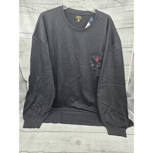 POLO RALPH LAUREN LONGSLEEVE BLACK TEE SHIRT MEN'S SIZE 2XB BIG BNWT